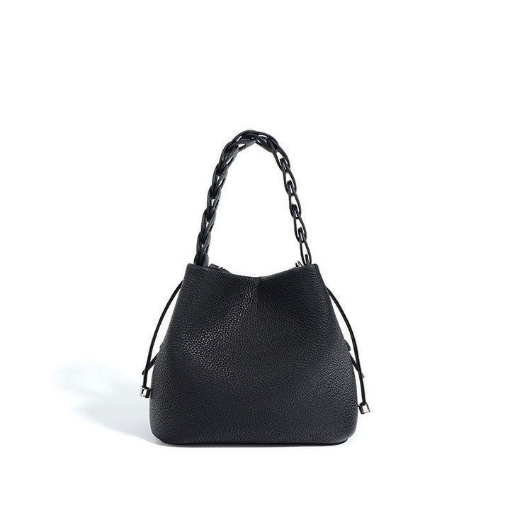 Brea – Women's Mini Bucket Bag With Braided Top Handle