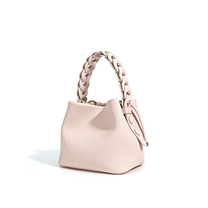 Brea – Women's Mini Bucket Bag With Braided Top Handle