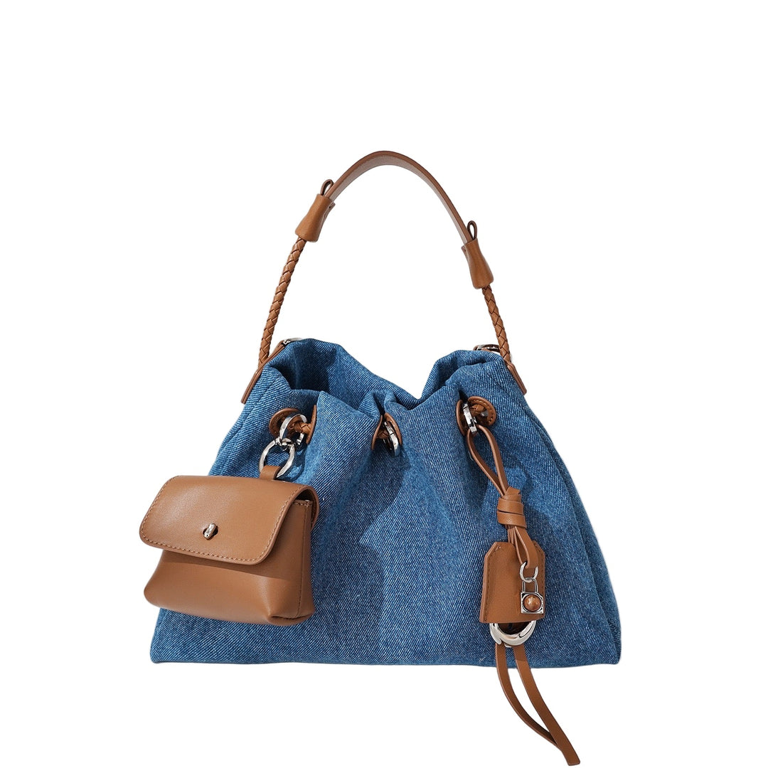 Zola – Women's Bucket Bag Drawstring Shoulder Purse With Mini Pouch & Crossbody Strap
