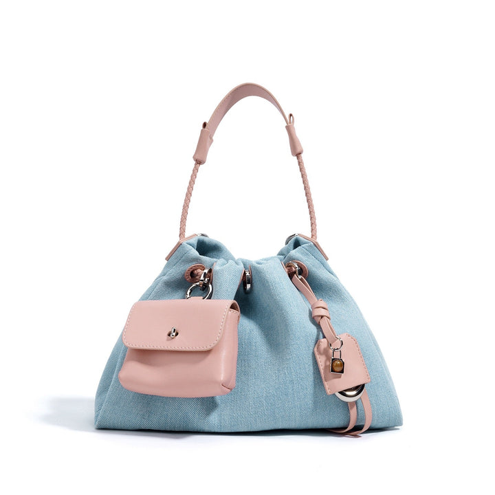 Zola – Women's Bucket Bag Drawstring Shoulder Purse With Mini Pouch & Crossbody Strap