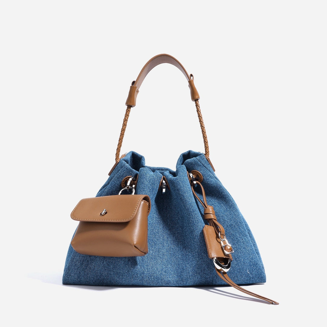 Zola – Women's Bucket Bag Drawstring Shoulder Purse With Mini Pouch & Crossbody Strap