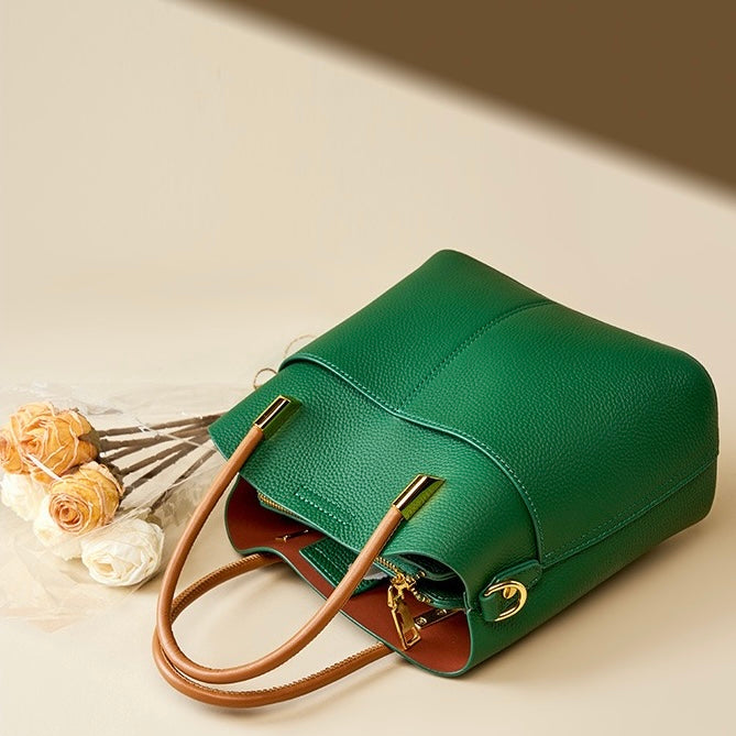 Sloane – Structured Top Handle Bag With Two Interchangeable Straps