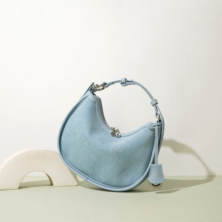 Billie – Hobo Shoulder Bag with Trim and Adjustable Strap