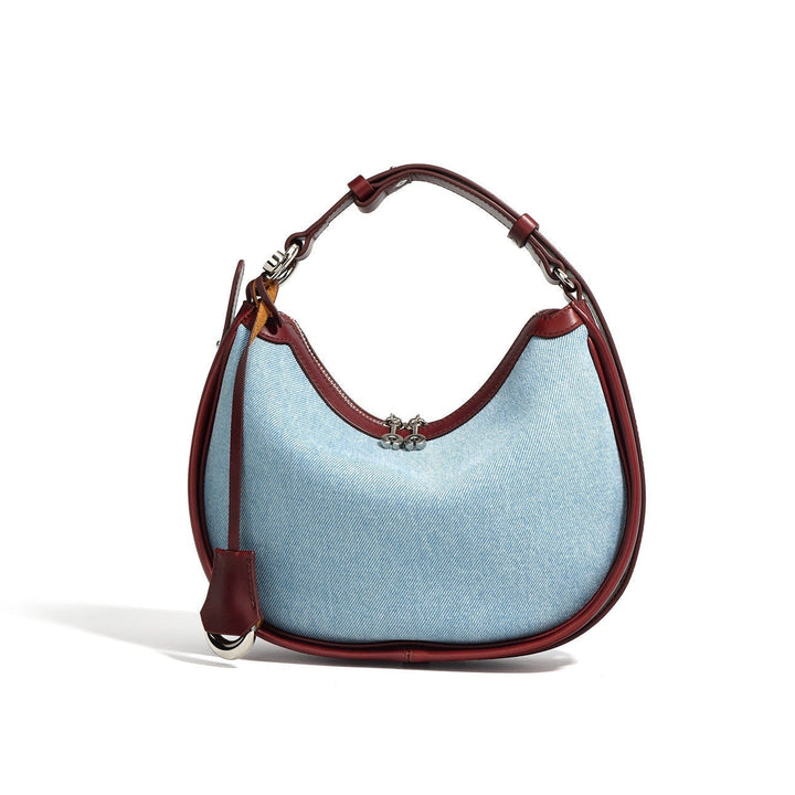 Billie – Hobo Shoulder Bag with Trim and Adjustable Strap