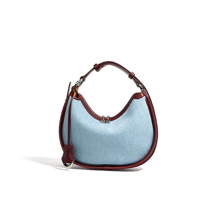 Billie – Hobo Shoulder Bag with Trim and Adjustable Strap