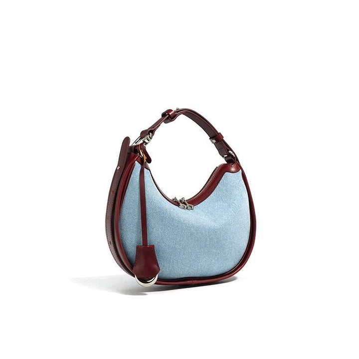 Billie – Hobo Shoulder Bag with Trim and Adjustable Strap