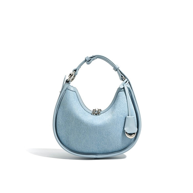 Billie – Hobo Shoulder Bag with Trim and Adjustable Strap