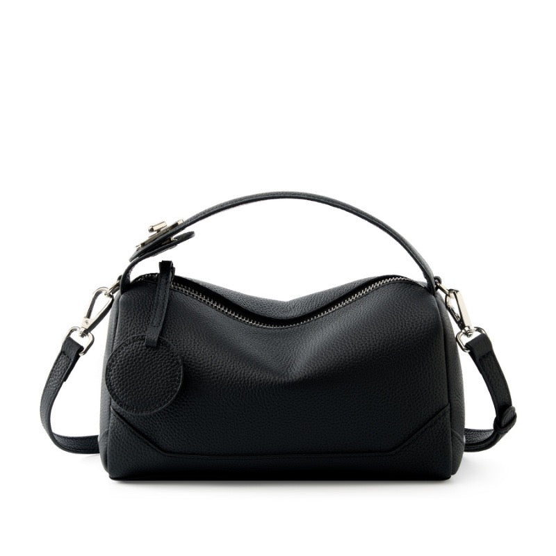 Reeve – Pebbled Shoulder Bag With Crossbody Strap