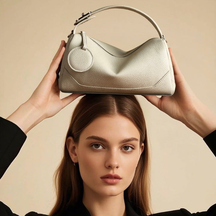 Reeve – Pebbled Shoulder Bag With Crossbody Strap