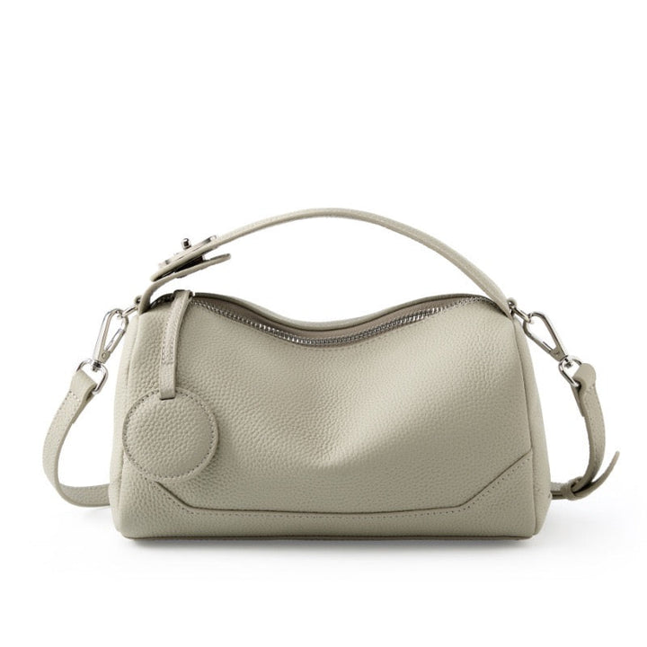 Reeve – Pebbled Shoulder Bag With Crossbody Strap