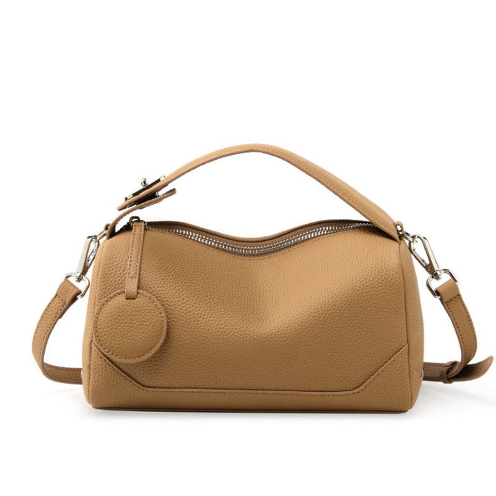 Reeve – Pebbled Shoulder Bag With Crossbody Strap