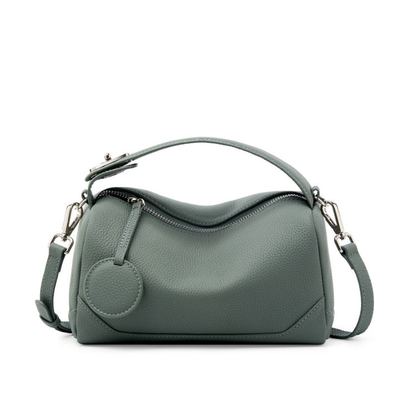 Reeve – Pebbled Shoulder Bag With Crossbody Strap