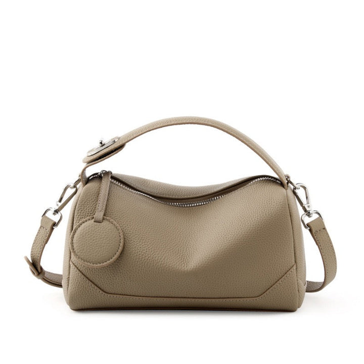 Reeve – Pebbled Shoulder Bag With Crossbody Strap