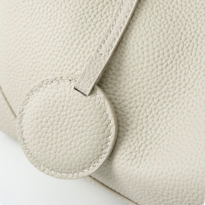 Reeve – Pebbled Shoulder Bag With Crossbody Strap