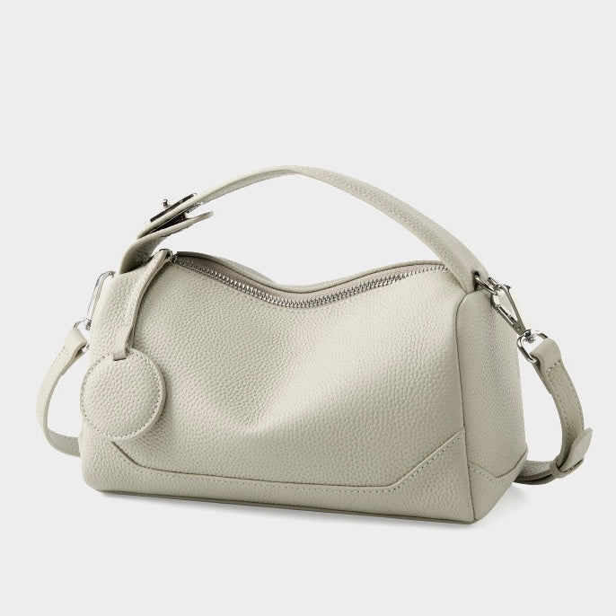 Reeve – Pebbled Shoulder Bag With Crossbody Strap