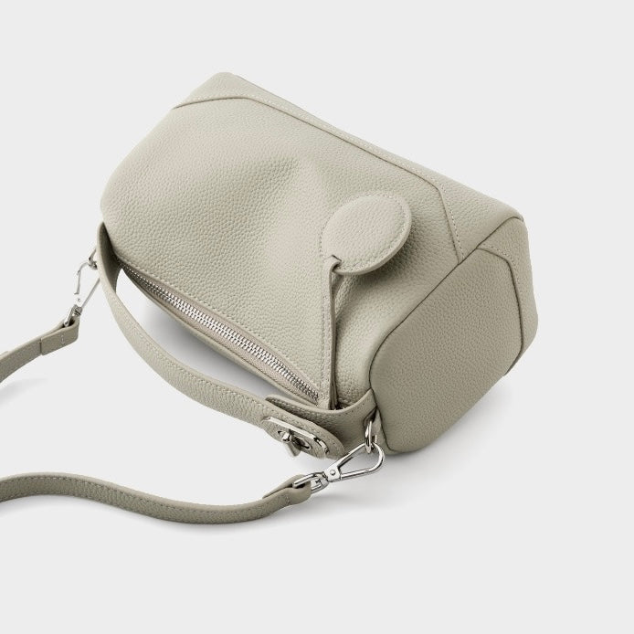 Reeve – Pebbled Shoulder Bag With Crossbody Strap