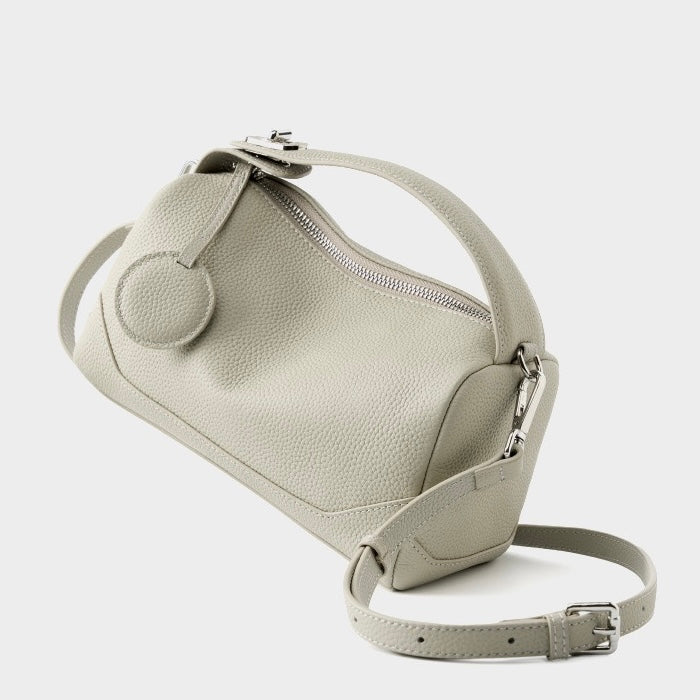 Reeve – Pebbled Shoulder Bag With Crossbody Strap