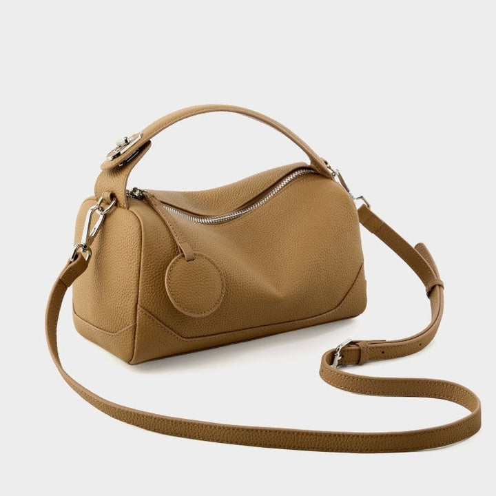 Reeve – Pebbled Shoulder Bag With Crossbody Strap