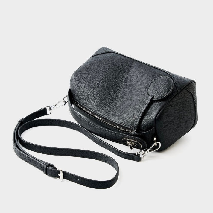 Reeve – Pebbled Shoulder Bag With Crossbody Strap