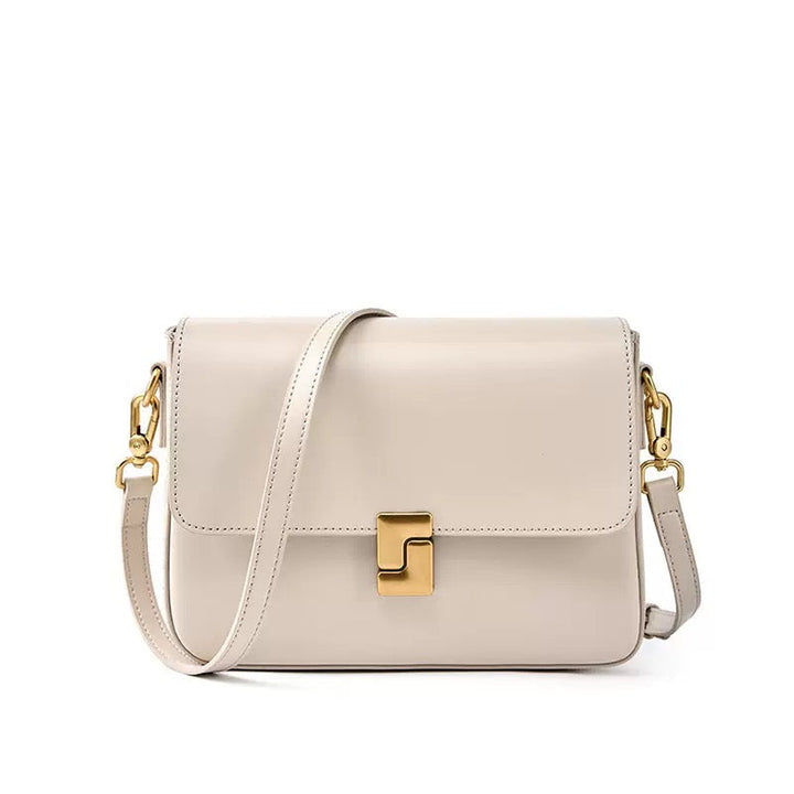 Lola – Women's Shoulder Bag With Gold Turn-Lock Closure