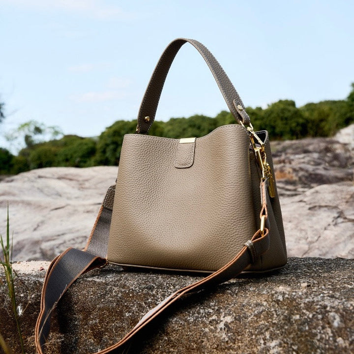 Nova –  Women's Bucket Bag Crossbody Shoulder Purse With 3 Interchangeable Straps