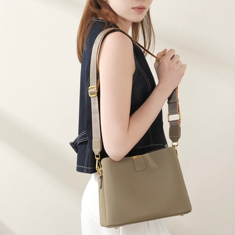 Nova –  Women's Bucket Bag Crossbody Shoulder Purse With 3 Interchangeable Straps
