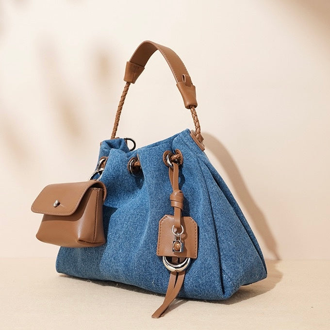 Zola – Women's Bucket Bag Drawstring Shoulder Purse With Mini Pouch & Crossbody Strap