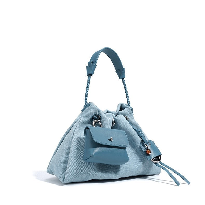 Zola – Women's Bucket Bag Drawstring Shoulder Purse With Mini Pouch & Crossbody Strap