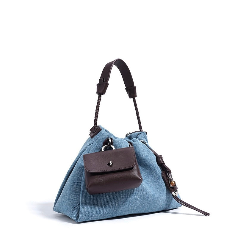 Zola – Women's Bucket Bag Drawstring Shoulder Purse With Mini Pouch & Crossbody Strap