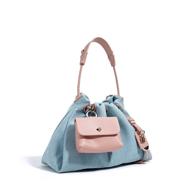 Zola – Women's Bucket Bag Drawstring Shoulder Purse With Mini Pouch & Crossbody Strap