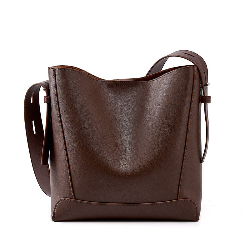 Wren – Women's Bucket Bag, Crossbody Shoulder Purse with Inner Zip Pocket