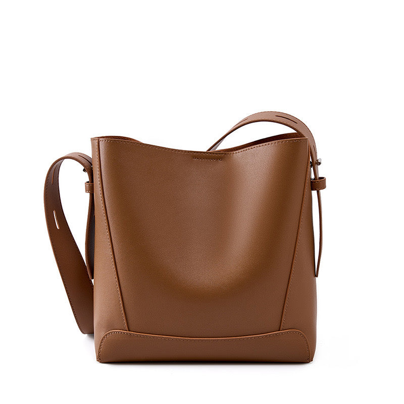 Wren – Women's Bucket Bag, Crossbody Shoulder Purse with Inner Zip Pocket