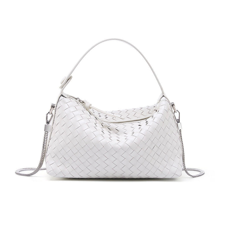 Palma – Woven Shoulder Bag With Chain Crossbody Strap