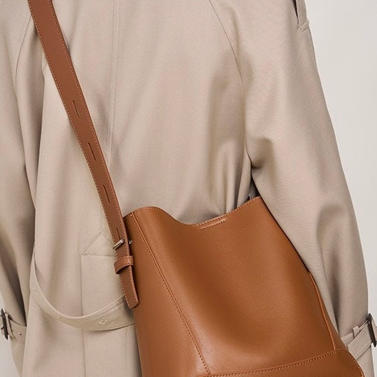 Wren – Women's Bucket Bag, Crossbody Shoulder Purse with Inner Zip Pocket