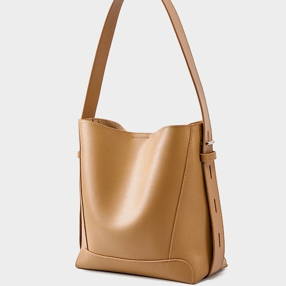 Wren – Women's Bucket Bag, Crossbody Shoulder Purse with Inner Zip Pocket