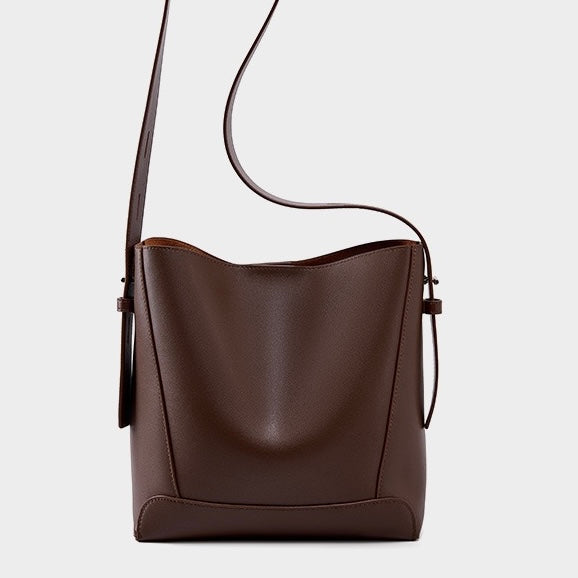 Wren – Women's Bucket Bag, Crossbody Shoulder Purse with Inner Zip Pocket