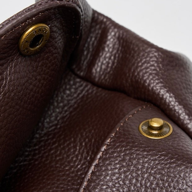 Harlow – Large Leather Hobo Bag, Women's Oversized Shoulder Bag with Crossbody Strap & Front Pocket