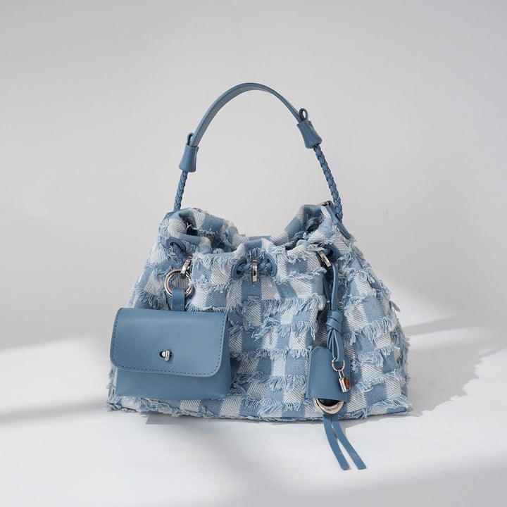 Tassie – Fringe Bucket Bag With Detachable Mini Pouch