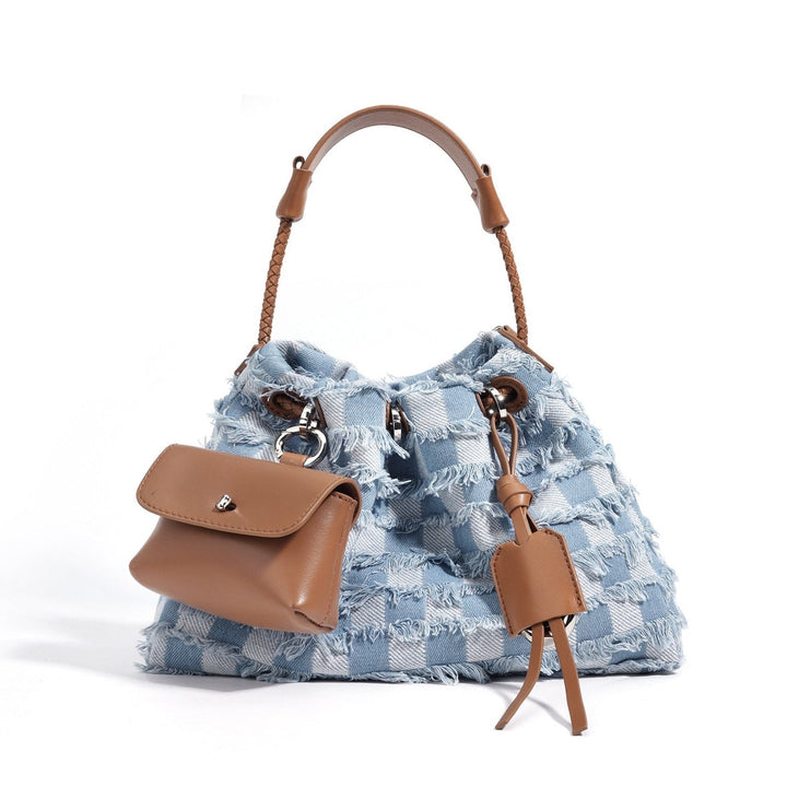 Tassie – Fringe Bucket Bag With Detachable Mini Pouch