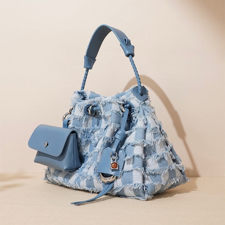 Tassie – Fringe Bucket Bag With Detachable Mini Pouch