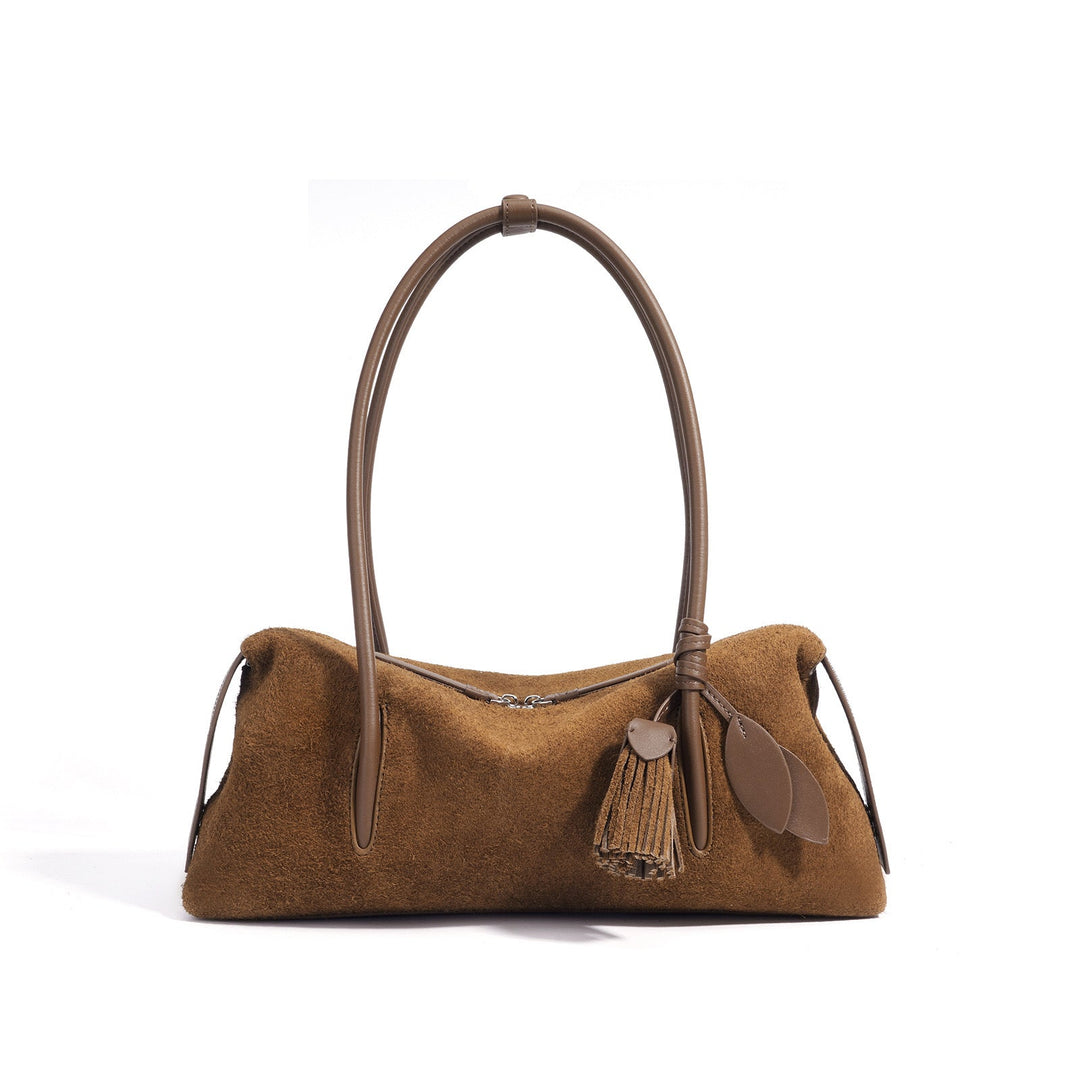 Fern – Women's Shoulder Bag With Tassel & Leaf Charm Detail