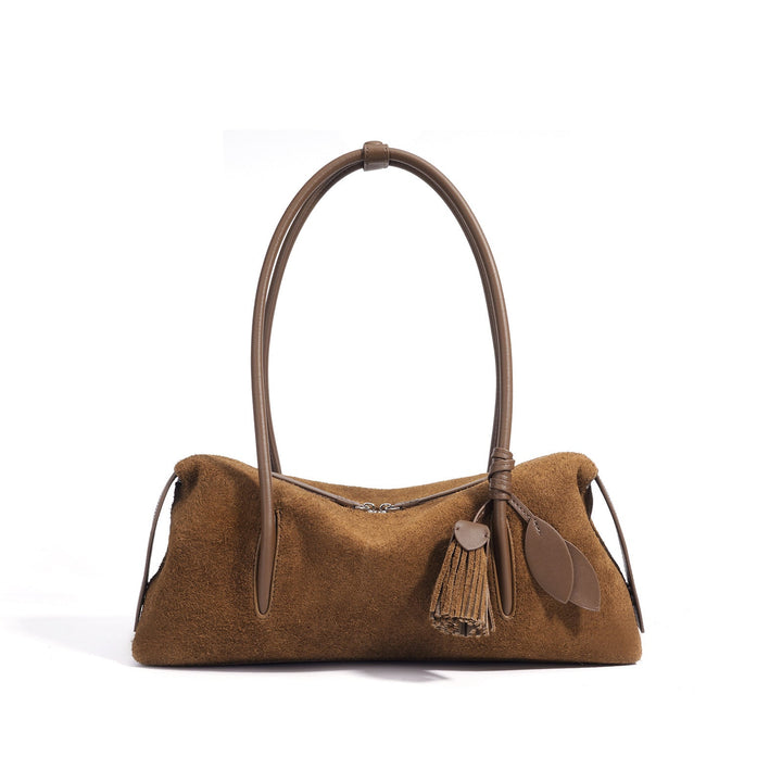 Fern – Women's Shoulder Bag With Tassel & Leaf Charm Detail