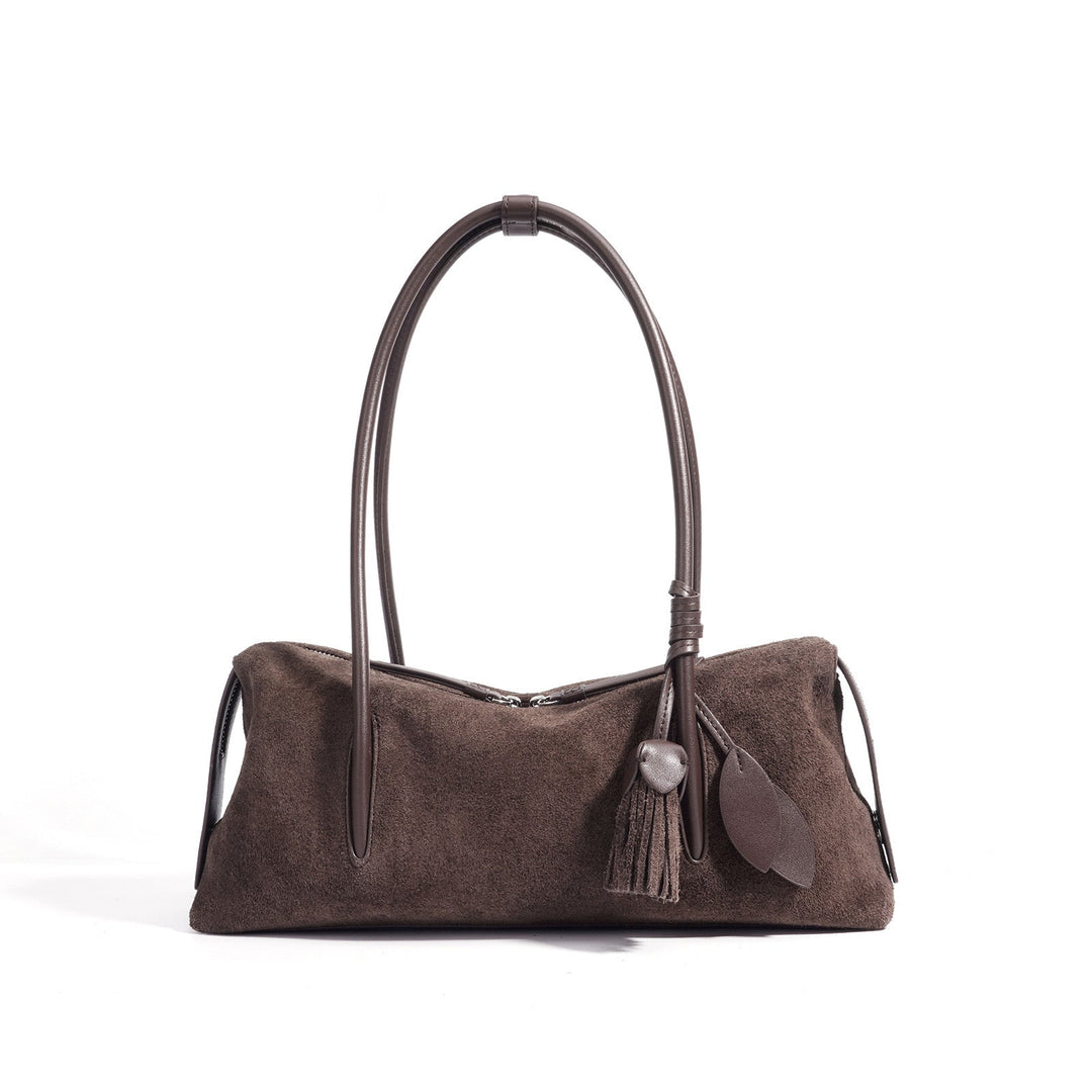 Fern – Women's Shoulder Bag With Tassel & Leaf Charm Detail