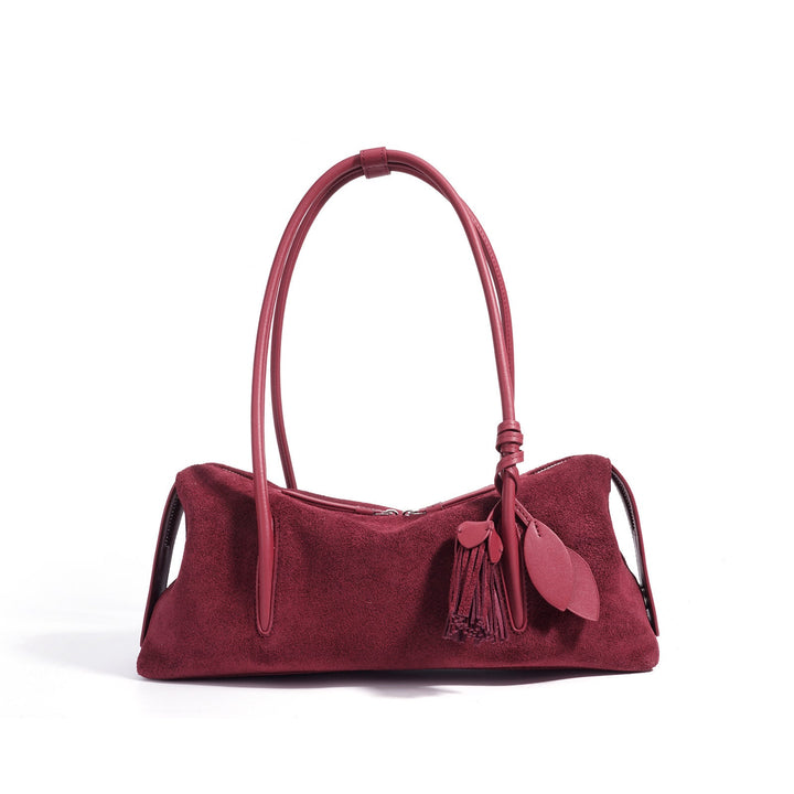 Fern – Women's Shoulder Bag With Tassel & Leaf Charm Detail