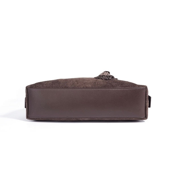 Fern – Women's Shoulder Bag With Tassel & Leaf Charm Detail