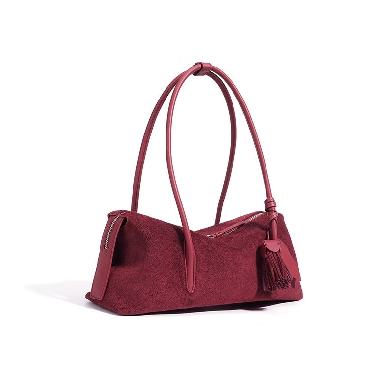 Fern – Women's Shoulder Bag With Tassel & Leaf Charm Detail