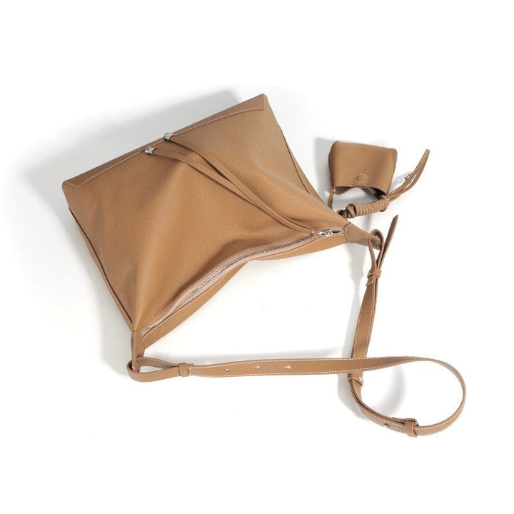 Tulum – Women's Leather Hobo Bag with Knotted Strap & Tassel Detail