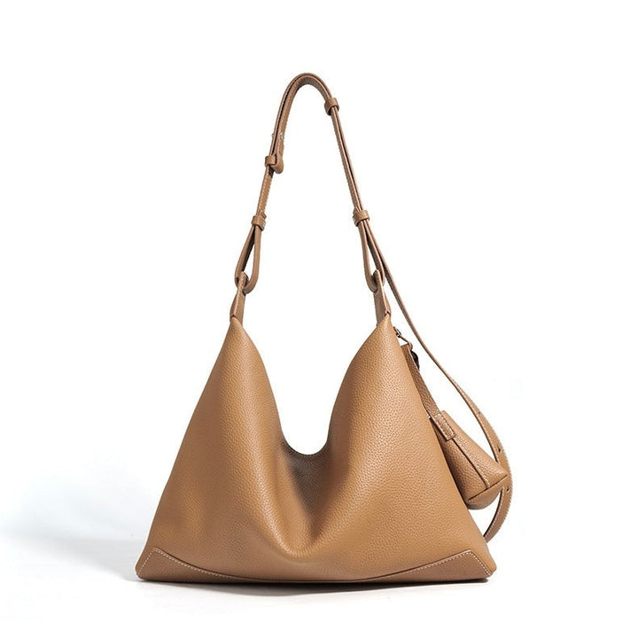 Tulum – Women's Leather Hobo Bag with Knotted Strap & Tassel Detail