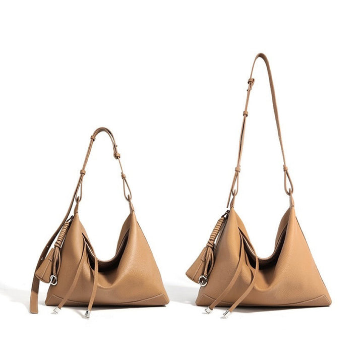Tulum – Women's Leather Hobo Bag with Knotted Strap & Tassel Detail