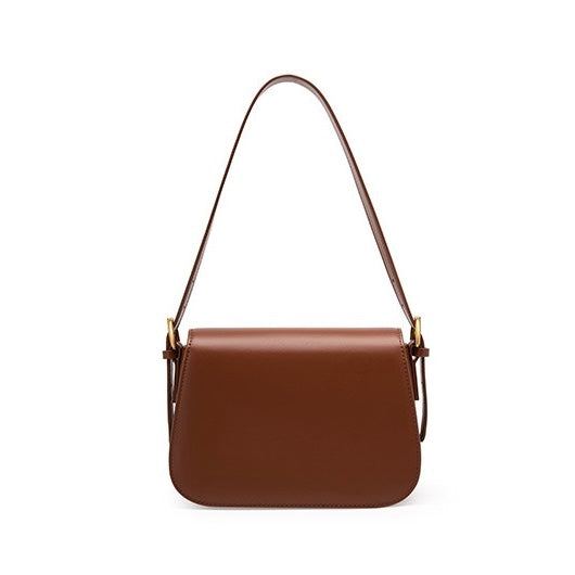 Arden – Structured Shoulder Bag With Gold-Tone Lock Closure